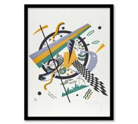 Artery8 Wassily Kandinsky Framed Wall Art Small Worlds Iv Abstract Painting - A3 Size