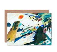Artery8 Wassily Kandinsky Romantic Landscape Fine Art Greeting Card Plus Envelope Blank Inside