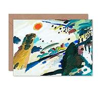Artery8 Wassily Kandinsky Romantic Landscape Fine Art Greeting Card Plus Envelope Blank Inside