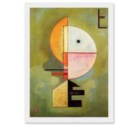 Wassily Kandinsky Upward Old Master Abstract Painting Artwork Framed Wall Art Print A4 Artery8 White One Size