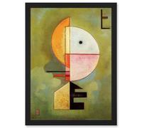 Wassily Kandinsky Upward Old Master Abstract Painting Artwork Framed Wall Art Print A4 Artery8 Black One Size