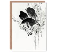 Artery8 Watanabe Seitei Art Card Japanese Crows Vintage Japanese