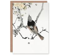 Artery8 Watanabe Seitei Art Card Perched Japanese Swallow