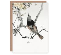 Artery8 Watanabe Seitei Art Card Perched Japanese Swallow