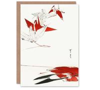 Artery8 Watanabe Seitei Japanese Art Card Bird Origami Crane Kachoga