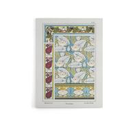 Artery8 Water Lily Patterns Canvas Wall Art Print Vintage Floral Verneuil | Size: W12" x H16" Artery8 Multicolor W12" x H16"