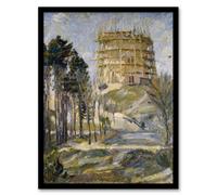 Artery8 Water Tower In Hermsdorf Landscape Beckmann Framed Wall Art Print A3