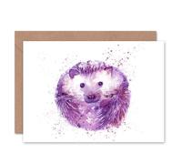 Wee Blue Coo Hedgehog Watercolour Greetings Card Cl1974