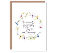 Artery8 Wedding Card Marriage Poem 3 Words 8 Letters Blair Waldorf Floral Artery8 Multicolor