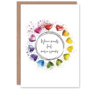 Artery8 Wedding Card Marriage Poem Music Hans Christian Andersen Rainbow Artery8 Multicolor