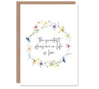 Artery8 Wedding Card Marriage Poem Pleasure Love Euripides Floral Artery8 Multicolor
