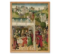 Artery8 Wedding Feast Saint Elizabeth Louis Of Thuringia Art Print Framed Poster Wall Decor 12x16 inch