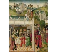 Artery8 Wedding Feast Saint Elizabeth Louis Of Thuringia Large Wall Art Poster Print Thick Paper 18X24 Inch