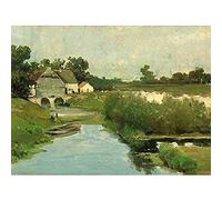 Artery8 Weissenbruch Summer Day River Countryside Painting Unframed Wall Art Print Poster Home Decor Premium