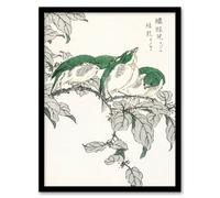 Artery8 White Eye & Osmanthus Japanese Japanese Framed Wall Art Print Kashu | Size: A4 Artery8 Multicolor A4