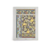 Artery8 White Flower Gourd Floral Patterns Canvas Wall Art Print Verneuil in Green | Size: W24" x H32" Artery8 Green W24" x H32"