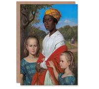 Artery8 Wilhelm Marstrand Daughters and West Indian Nanny Personalised Art Greeting Card