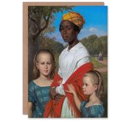 Artery8 Wilhelm Marstrand Daughters & West Indian Nanny Art Greeting Card Artery8 Multicolor