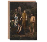 Artery8 Wilhelm Marstrand Nausicaa Brings Odysseus Clothes Personalised Art Greeting Card