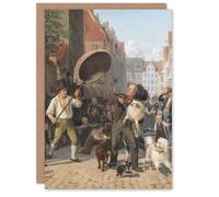 Artery8 Wilhelm Marstrand Street Scene in the Dog Days Blank Art Greeting Card