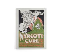 Artery8 Will H Bradley Narcoticure Vintage Advert Canvas Wall Art Print in Green | Size: W18" x H24" Artery8 Green W18" x H24"