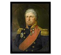 Artery8 Willem May Portrait Rear Admiral Job Seaburne May Art Print Framed Poster Wall Decor 12x16 inch
