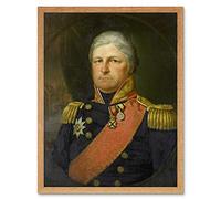 Artery8 Willem May Portrait Rear Admiral Job Seaburne May Art Print Framed Poster Wall Decor 12x16 inch