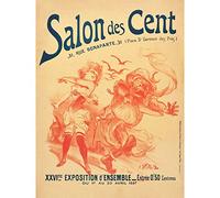 Artery8 Willette Salon Des Cent 26th Exhibition Advert Premium Wall Art Canvas Print 18X24 Inch