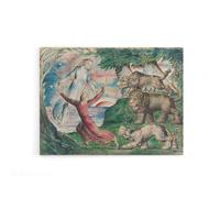 Artery8 William Blake Dante Running From The Beasts Canvas Wall Art Print | Size: W24" x H32" Artery8 Multicolor W24" x H32"