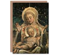 Artery8 William Blake Personalised Art Card Virgin Mary and Child Painting