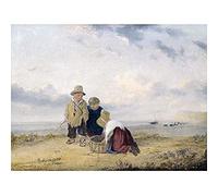 Artery8 William Collins Children On The Beach C1815 Painting Unframed Wall Art Print Poster Home Decor Premium