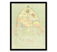 Artery8 William Griggs Vintage Burmese Map Of The World Framed Wall Art Picture Print A3