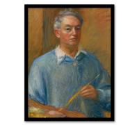 Artery8 William James Glackens Framed Wall Art Print Artist Self Portrait | Size: A3 Artery8 Multicolor A3