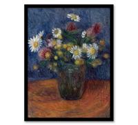 Artery8 William James Glackens Framed Wall Art Print Flower Bouquet in Vase | Size: A4 Artery8 Multicolor A4