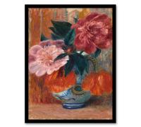 Artery8 William James Glackens Framed Wall Art Tulips & Peonies in Pitcher | Size: A3 Artery8 Multicolor A3