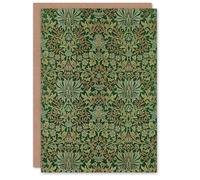 Artery8 William Morris Art Card Flower Garden Textile Pattern
