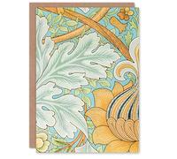Artery8 William Morris Art Card St James Filigree Fern Detail