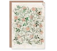 Artery8 William Morris Art Card Wild Jasmine Floral Pattern