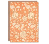 Artery8 William Morris Art Card Wild Tulip Art Nouveau Pattern