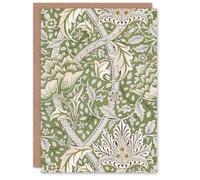 Artery8 William Morris Art Card Windrush Floral Filigree Pattern