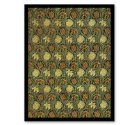 Artery8 William Morris Framed Wall Art Print Tulip And Lily Floral Pattern - A3 Size