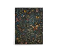 Artery8 William Morris Style Plants Birds Butterflies Canvas Wall Art Print | Size: W12" x H16" Artery8 Multicolor W12" x H16"