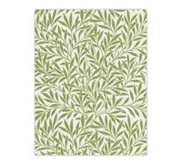 Artery8 Willow Leaves Bright Pattern W. Morris Vintage Wall Art Print Poster in Green | Size: W12" x H16" Artery8 Green W12" x H16"