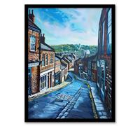 Artery8 Winding Road Barnsley South Yorkshire Painting Living Room Artwork Framed Wall Art Print A4