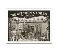 Artery8 Window Display Levis Murray Street Hobart Tasmania 1935 Artwork Framed Wall Art Print 18X24 Inch