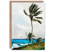 Artery8 Winslow Homer Art Card Palm Tree in Nassau Watercolour