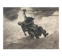 Artery8 Winslow Homer Life Line Unframed Wall Art Print Poster Home Decor Premium