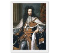 Artery8 Wissing Portrait King William III England Orange Painting Artwork Framed Wall Art Print A4 in White Artery8 White