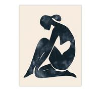 Artery8 Woman Abstract Minimalism Figure Female Painting Living Room Large Wall Art Poster Print Thick Paper 18X24 Inch