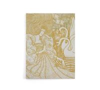 Artery8 Woman With Butterfly Pond Two Swans Canvas Wall Art Print Toorop in Brown | Size: W24" x H32" Artery8 Brown W24" x H32"